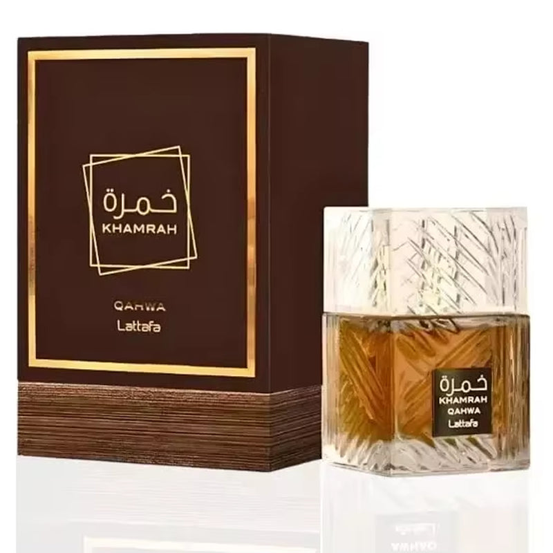 [Novedades del Mundo] Perfume Khamrah Qahwa 100ml – Lattafa | Fragancia Árabe Intensa y Duradera