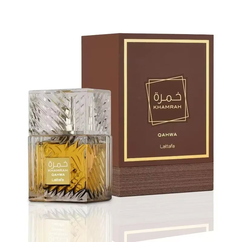 [Novedades del Mundo] Perfume Khamrah Qahwa 100ml – Lattafa | Fragancia Árabe Intensa y Duradera