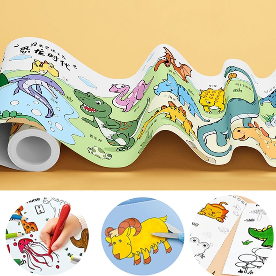 Papel de Dibujos para Colorear de Pared