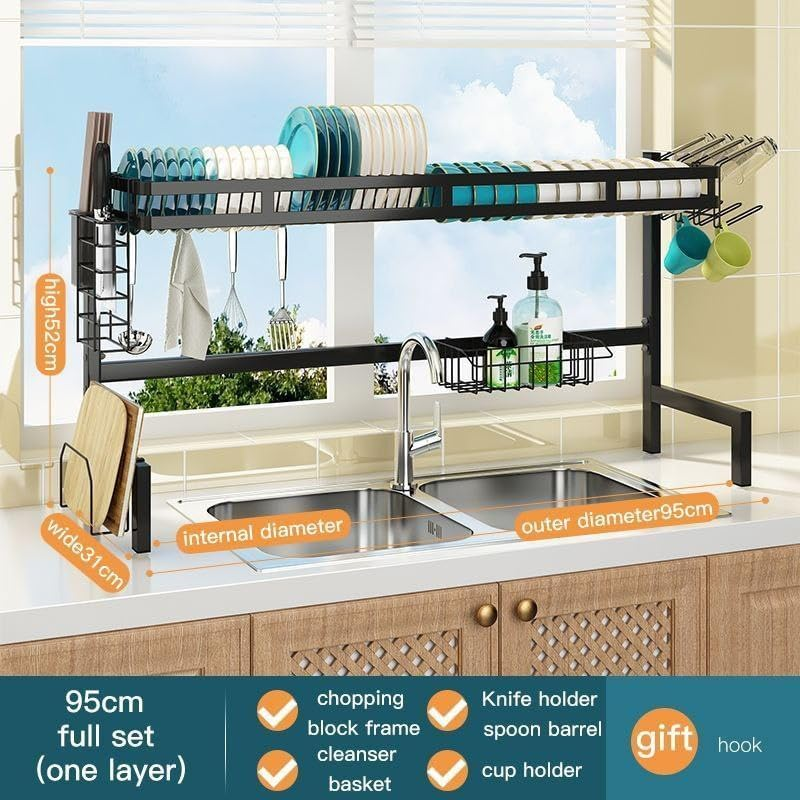 🍽️ [Paga en Casa] Rack Escurridor de Lavaplatos Grande 85 cm